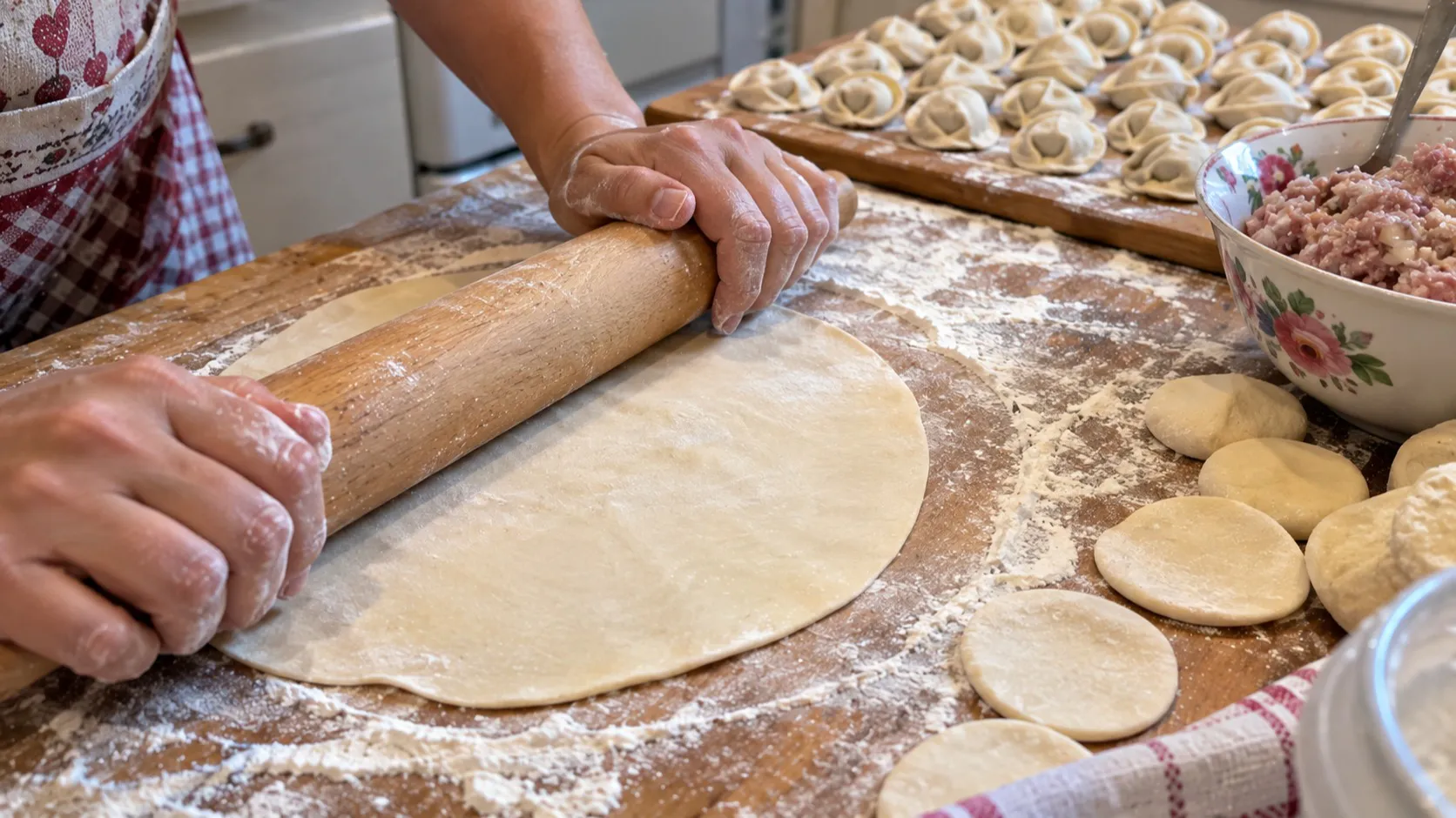 Три хитрости для теста на пельмени: получается тонкое и воздушное, словно облачко
