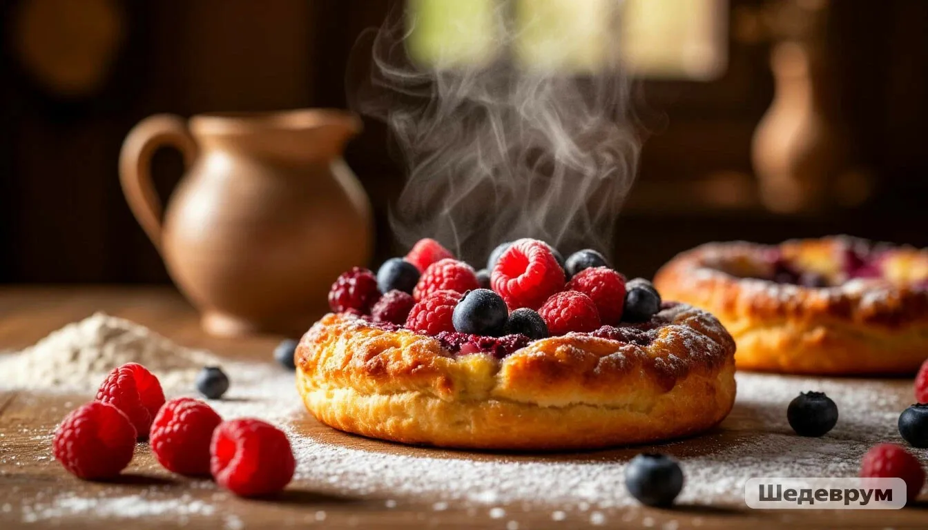 Вкус детства в деревне у бабушки: раскрываем этот секрет приготовления нежных ватрушек с творогом и ягодами
