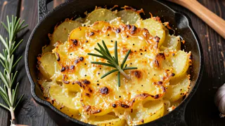 Картошку не варю и не жарю: тонко нарезаю картофель, запекаю со сливками, чесноком и сыром - вкусно и просто