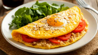 ПП овсяноблин  с яйцом и молоком  – полезный и быстрый завтрак на каждый день